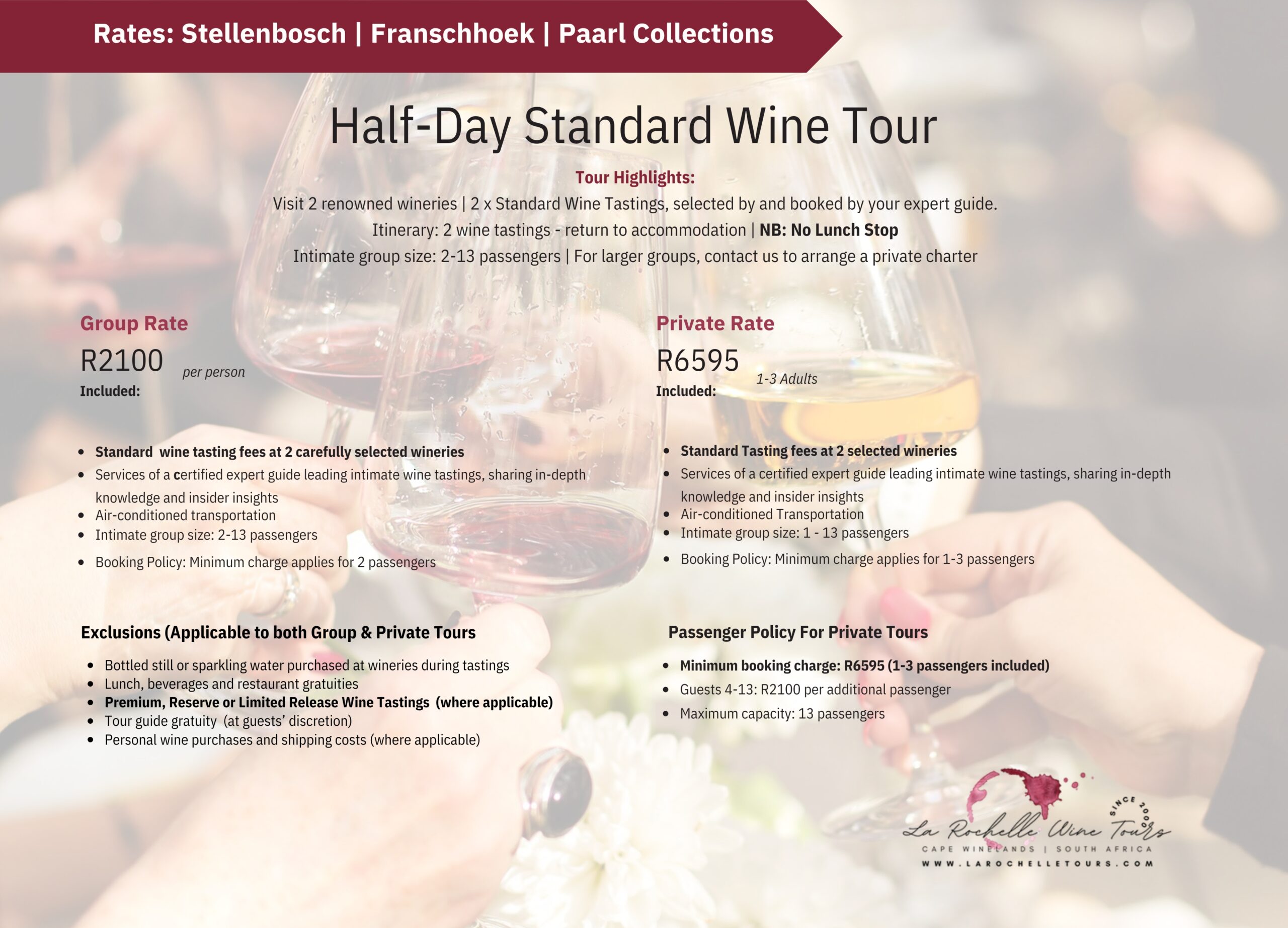 Half Day Standard Wine Tours